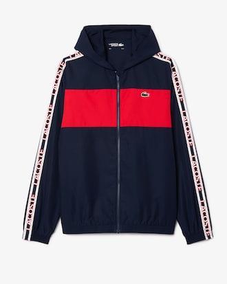 Colour-Block Logo Stripe Tennis Jacket Product Image