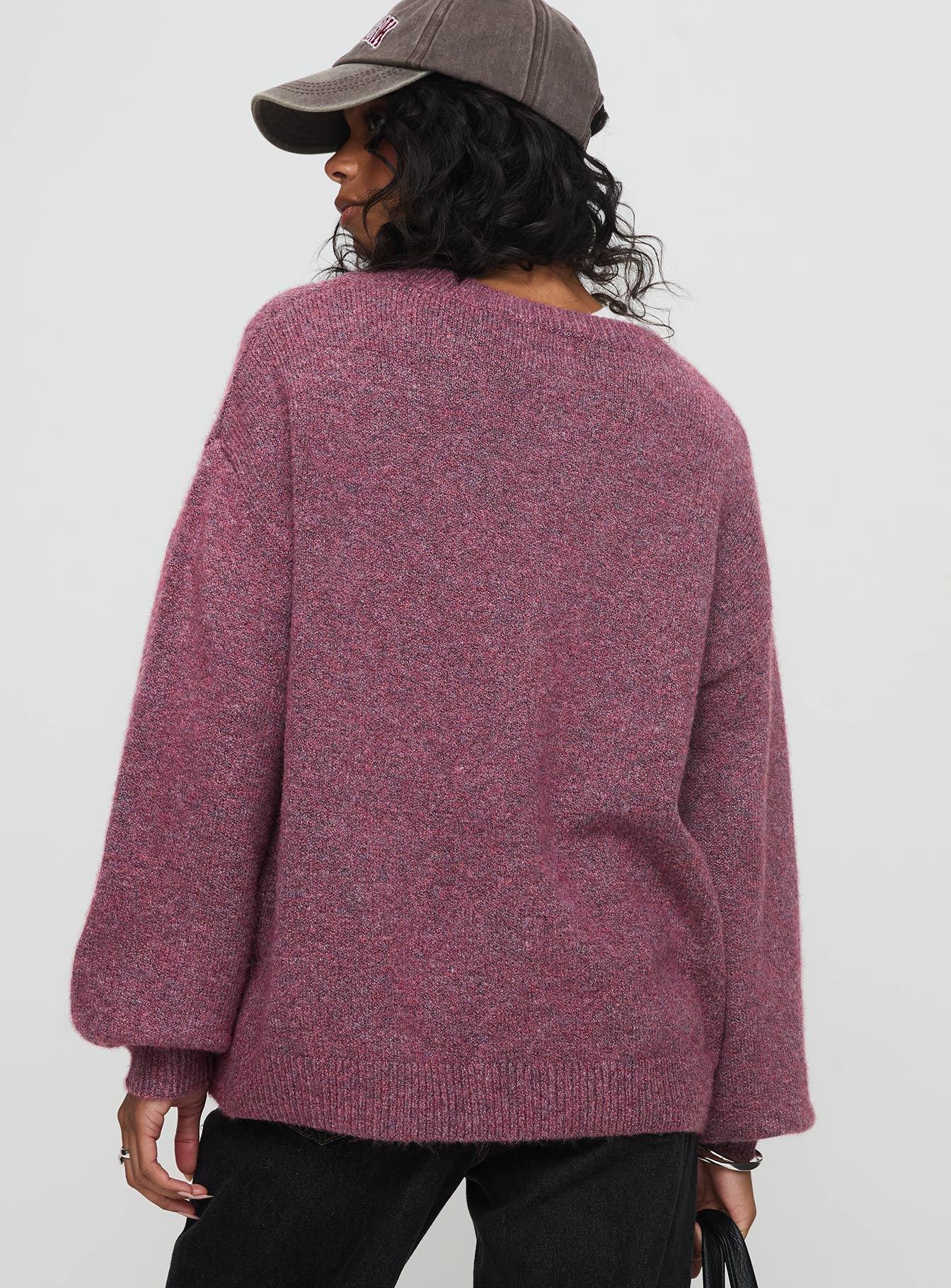 Ryanna Sweater Burgundy Product Image