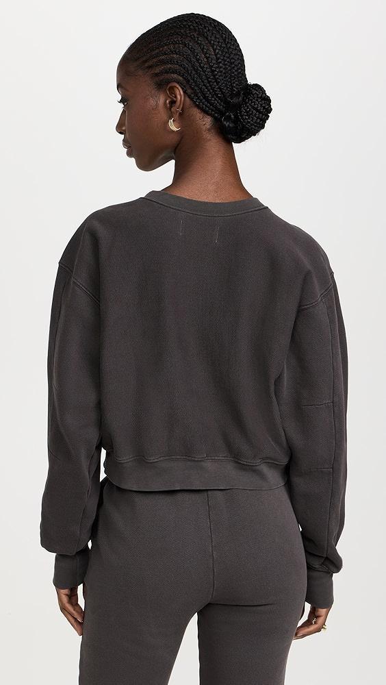 Les Tien Ryder Crop Crew Sweatshirt | Shopbop Product Image