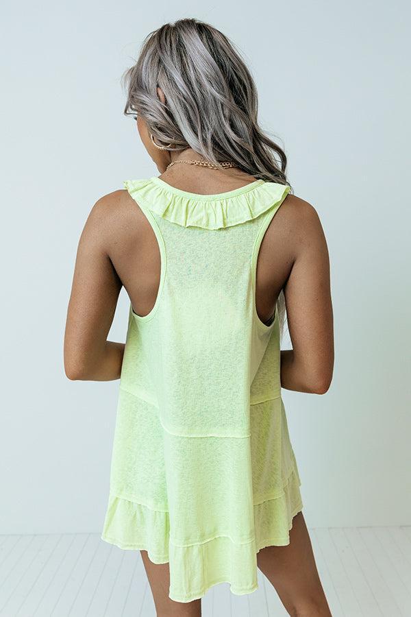 Sunshine Needed Shift Top In Lime Product Image