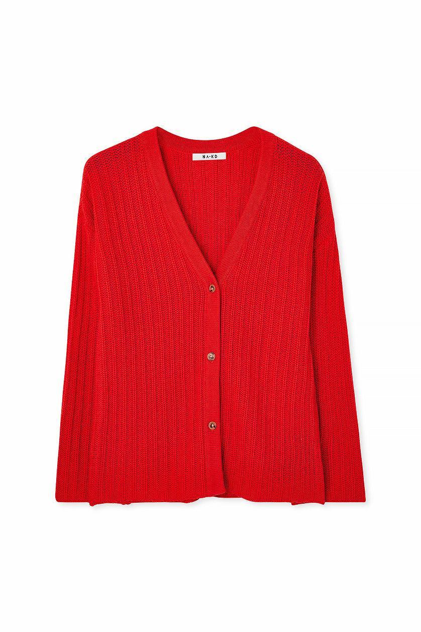 Knitted V-Neck Cardigan Product Image