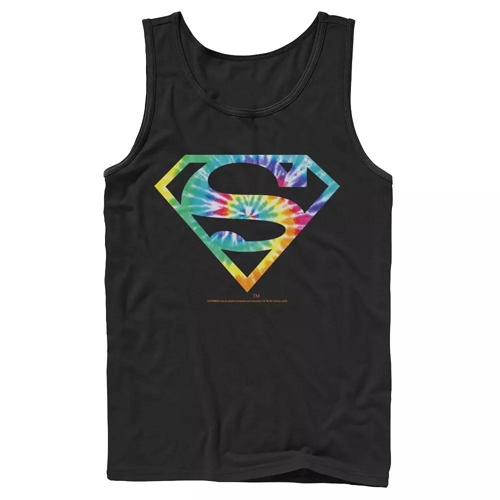 Men's DC Comics Suerman Gradient Pastel Logo Tank Top, Size: Small, Blue Product Image