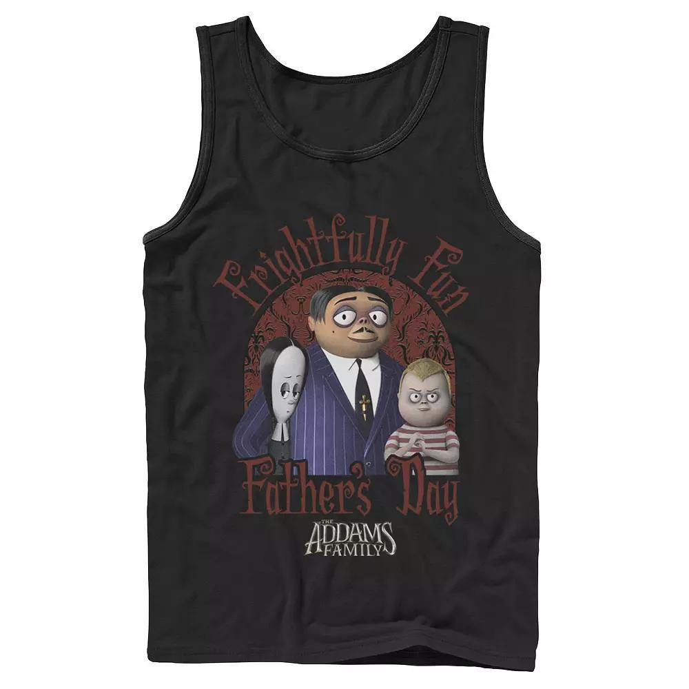 Men's The Addams Family Frightfully Fun Father's Day Portrait Tank Top,  Product Image