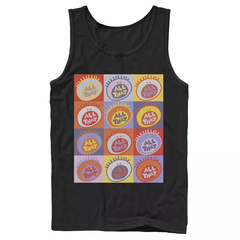 Men's Nickelodeon All That Classic Vintage Logo Panels Graphic Tank Top,  Product Image