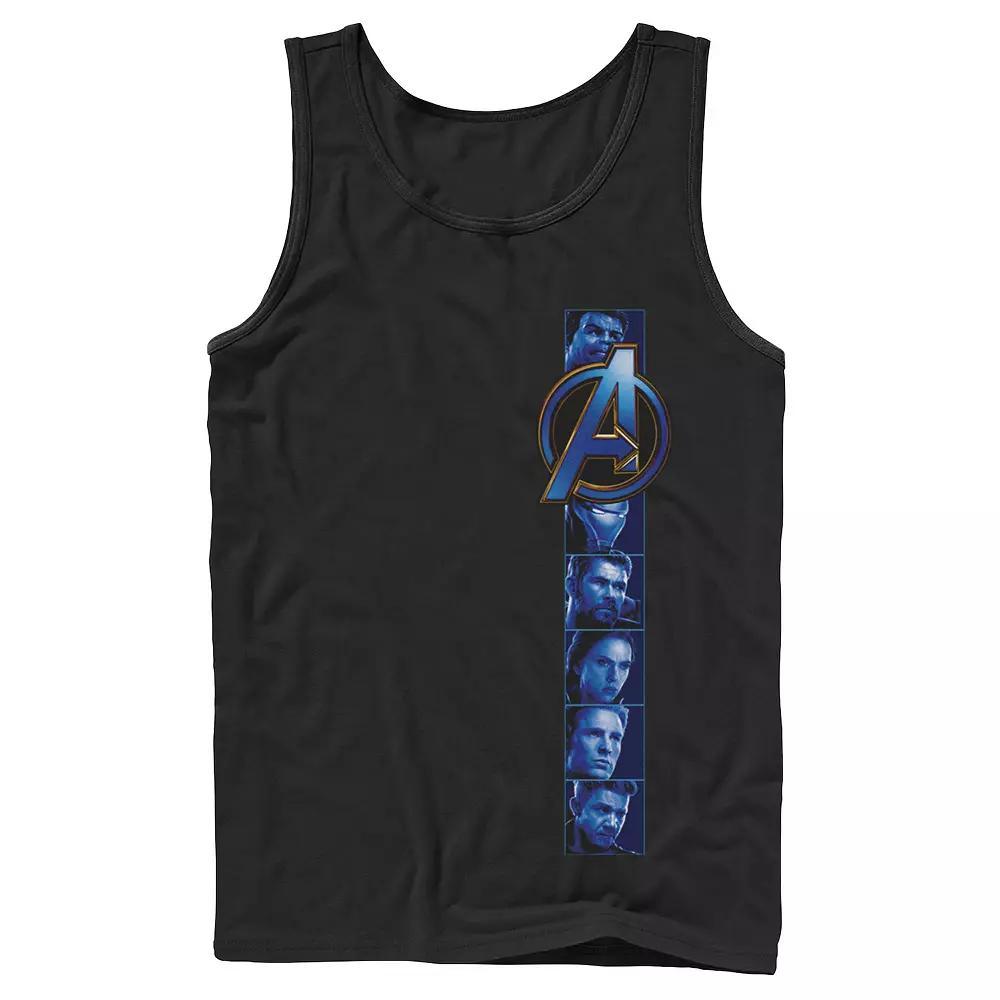 Men's Marvel Avengers Endgame Hero Vertical Shot Tank Top, Size: XXL, Black Product Image