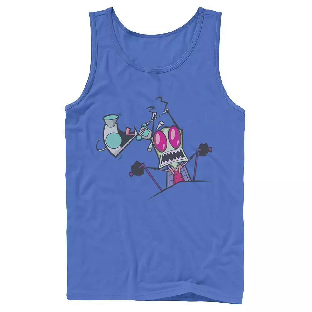 Men's Jurassic Park Neon Gradient Scene Tank Top,  Product Image