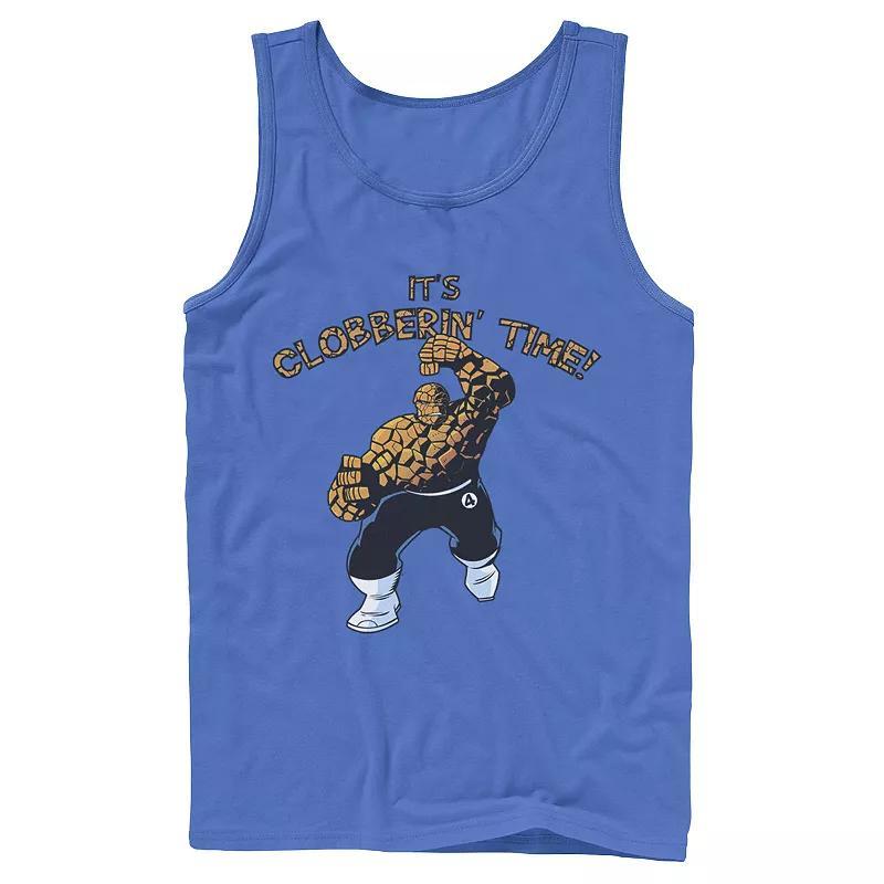 Mens Marvel Fantastic Four The Thing Clobberin Time Action Shot Tank Top, Boys Product Image