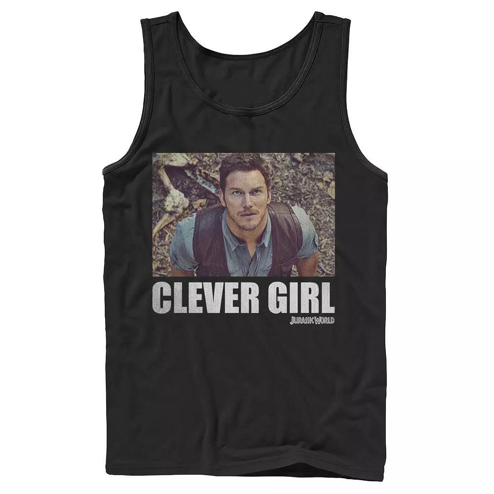 Men's Jurassic World Clever Girl Owen Movie Still Graphic Tank Top,  Product Image