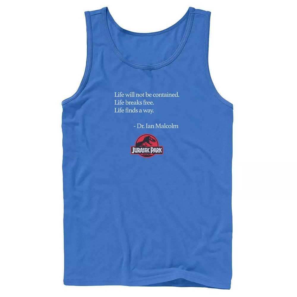Men's Jurassic Park Neon Gradient Scene Tank Top,  Product Image