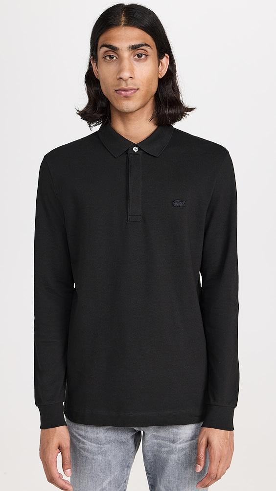 Lacoste Long Sleeve Stretch Cotton Paris Polo | Shopbop Product Image