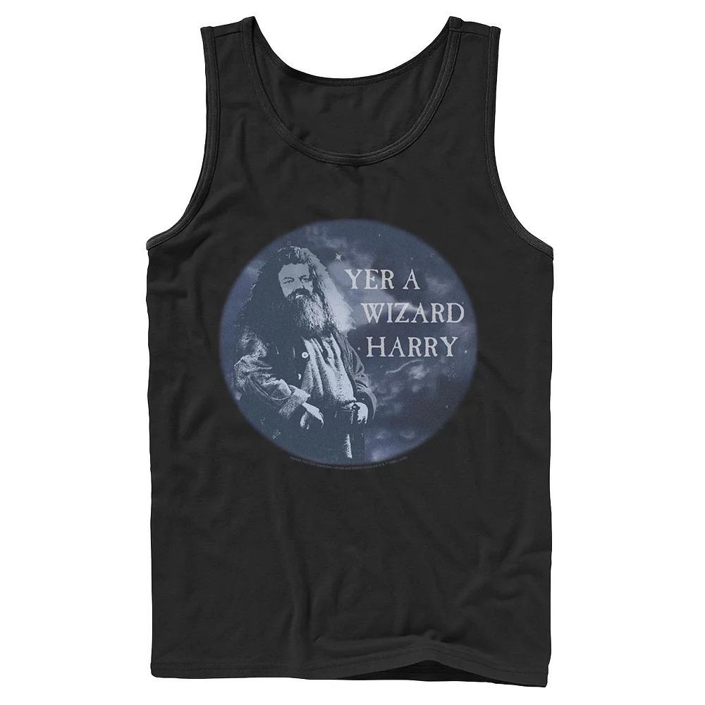 Men's Harry Potter Hagrid Yer A Wizard Harry Portrait Graphic Tank Top,  Product Image