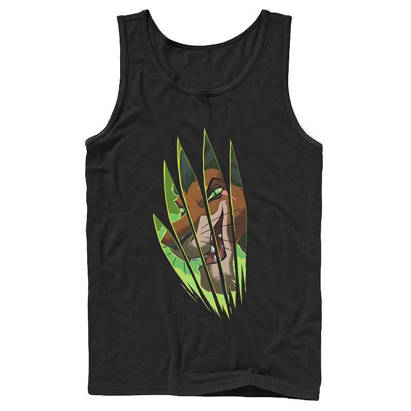 Men's Disney's The Lion King Scar Slash Portrait Tank Top, Size: XL, Black Product Image