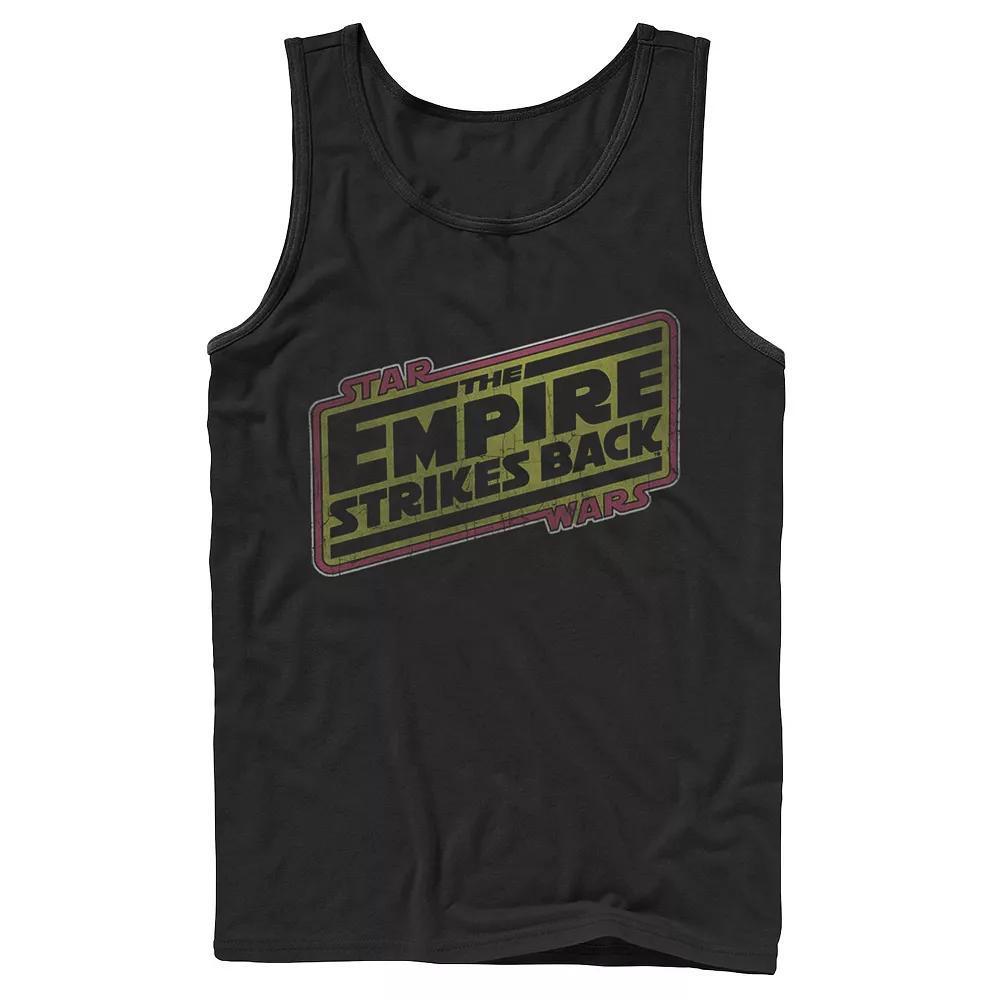 Men's Star Wars Block Letter Logo Tank Top,  Product Image