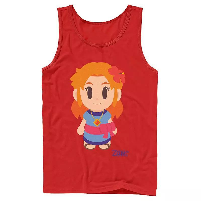 Men's Nintendo Legend Of Zelda Links Awakening Marin Avatar Style Portrait Tank Top, Size: XXL, Red Product Image