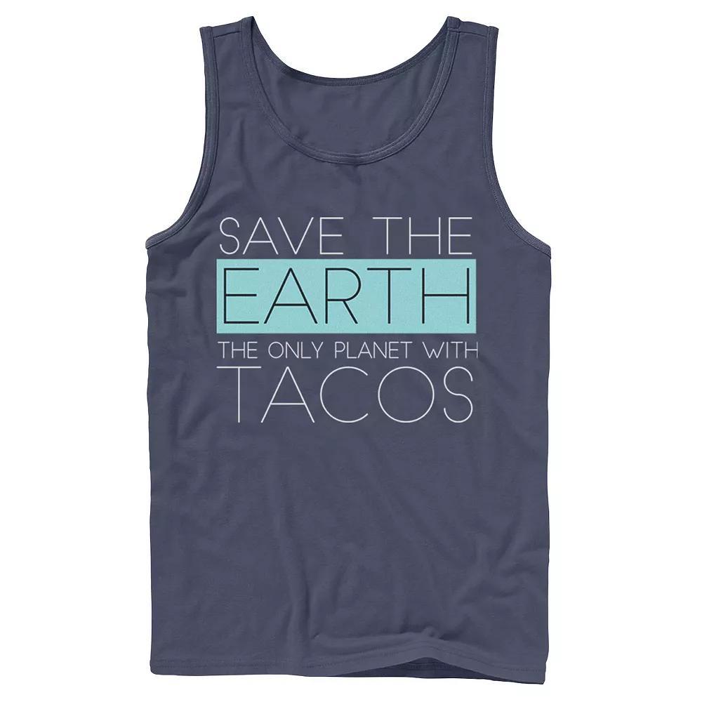 Men's Earth Is The Only Planet With Tacos Tank Top,  Product Image