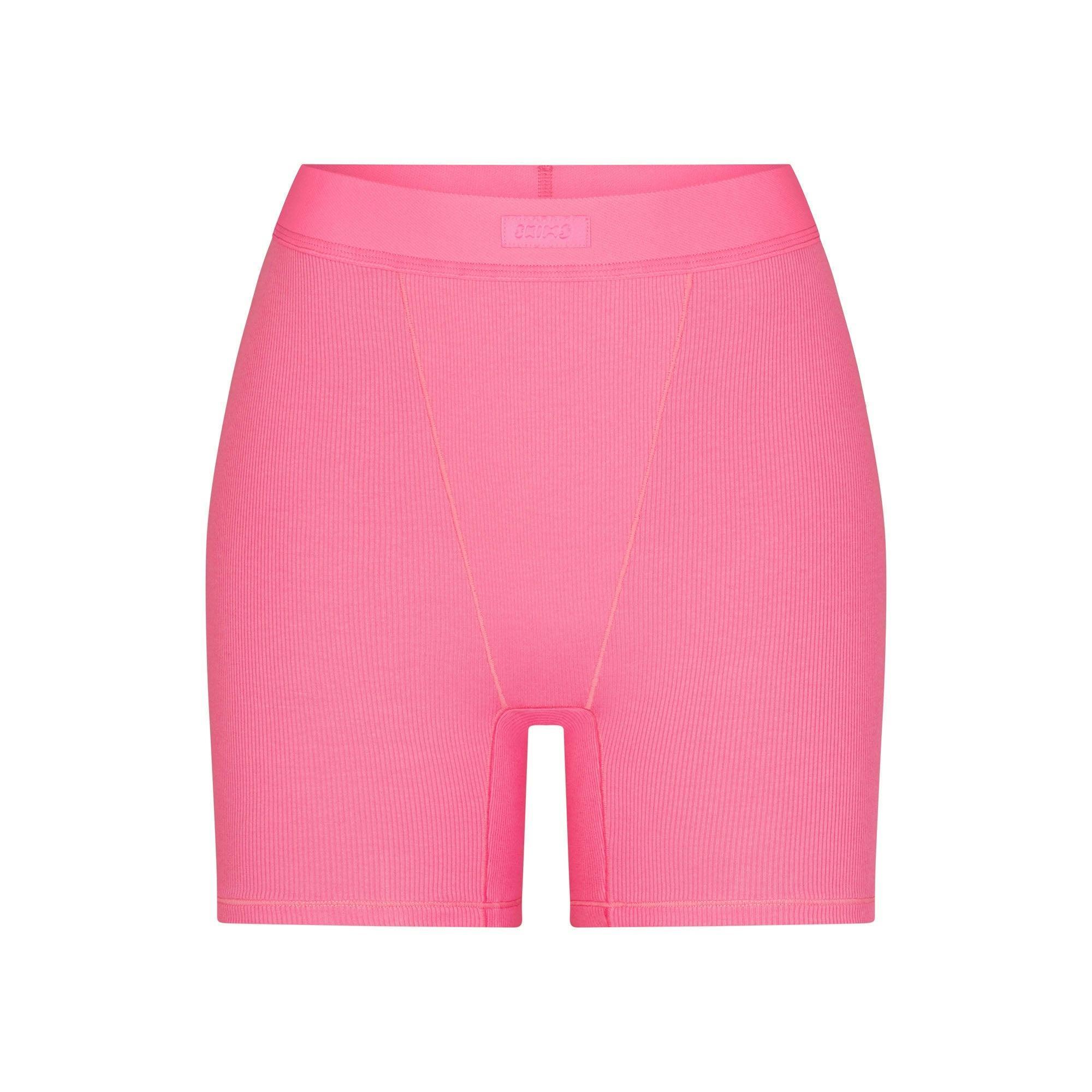 COTTON RIB BOXER | SUGAR PINK Product Image