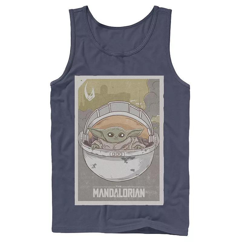 Men's Star Wars The Mandalorian The Child aka Baby Yoda Poster Tank Top,  Product Image