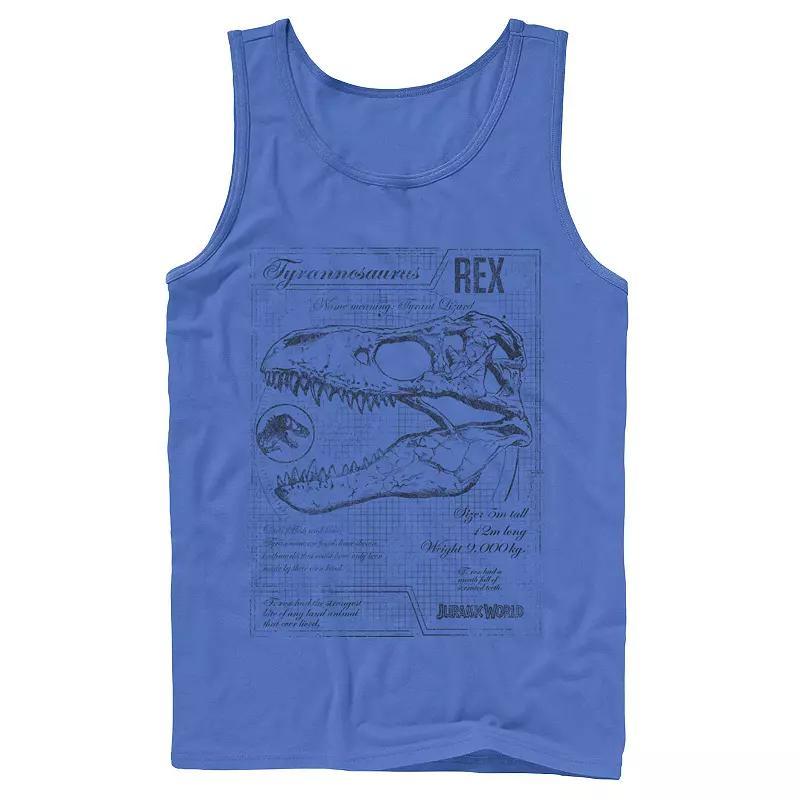 Men's Jurassic Park Neon Gradient Scene Tank Top,  Product Image
