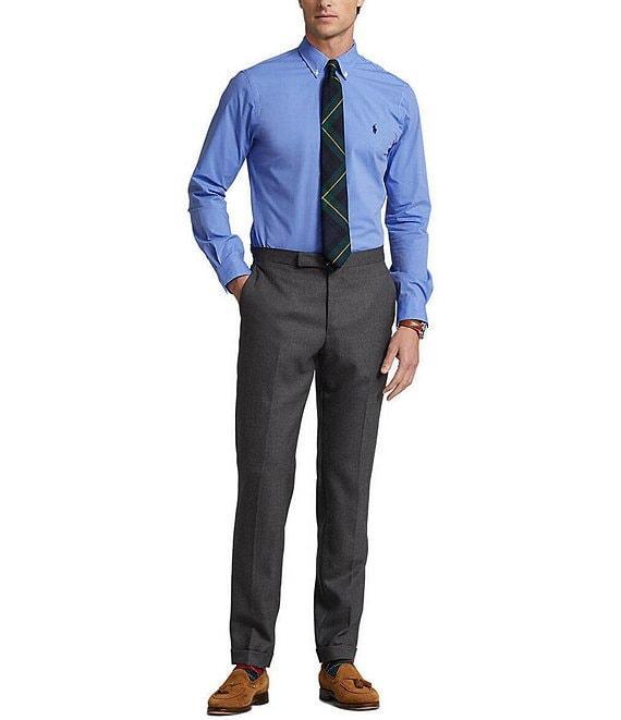 Polo Ralph Lauren Classic Fit Stretch End-on-End Long Sleeve Woven Shirt Product Image