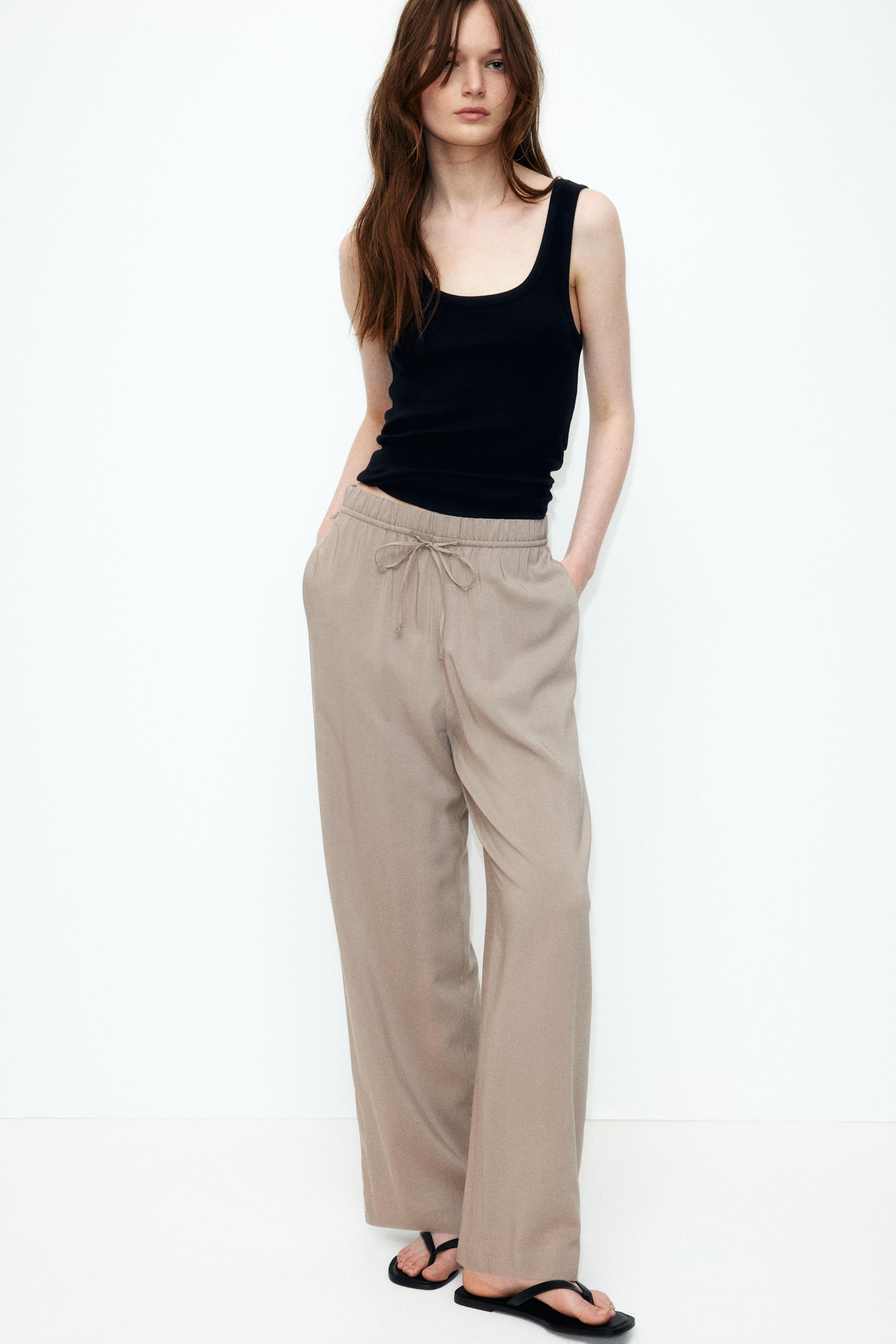 Wide-cut Pull-on Pants Product Image