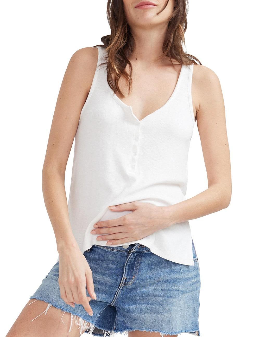 Womens The Softest Rib Maternity Nursing Friendly Tank Top Product Image
