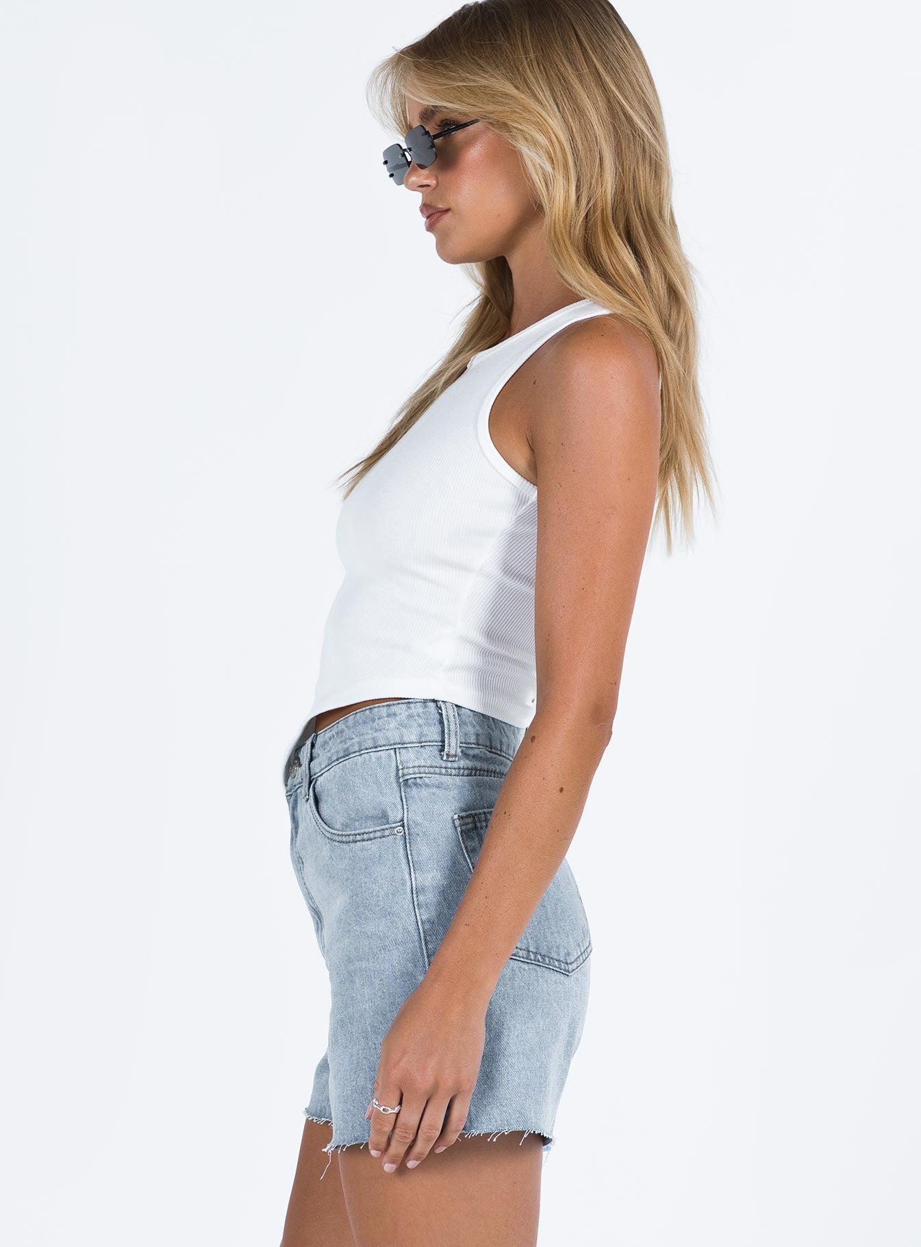 Laurena Denim Shorts Tall Lower Impact Product Image
