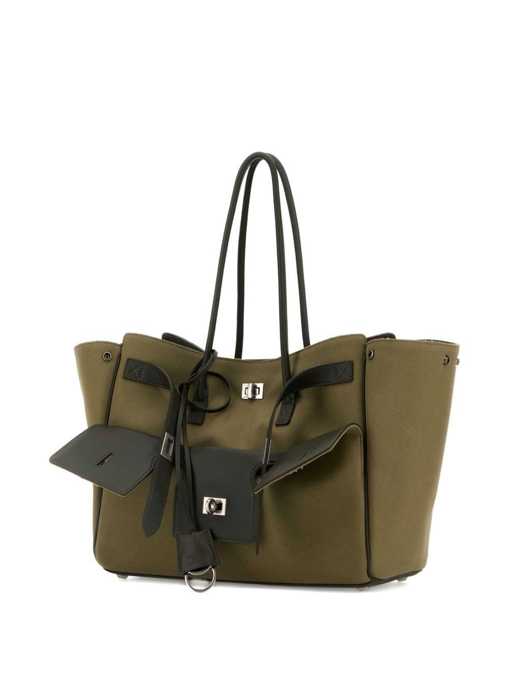two-tone structured tote bag Product Image