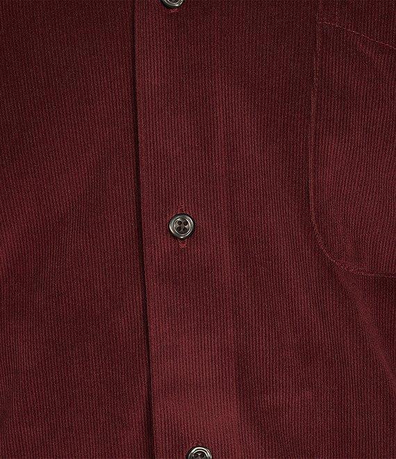 Cremieux Blue Label Solid Corduroy Long Sleeve Button-Down Collar Woven Shirt Product Image