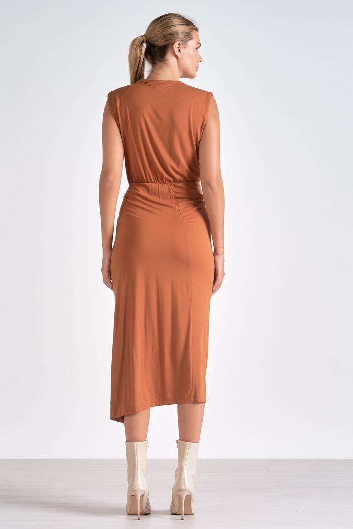 Sleeveless Front Slit Dress Product Image