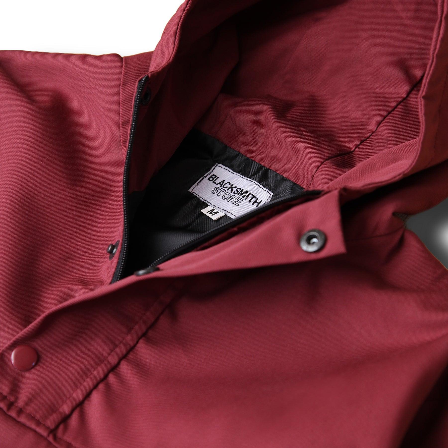 Blacksmith - Two Tone Corduroy/Canvas Pullover - Claret Product Image