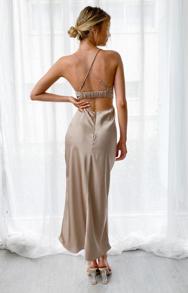 Taleah Cut Out Maxi Dress Mocha Product Image