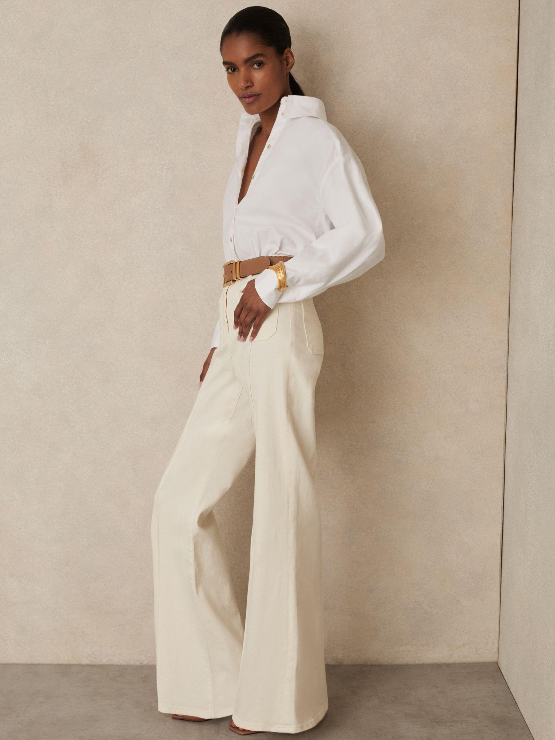 Petite Flared Suit Trousers in Mink Neutral Product Image