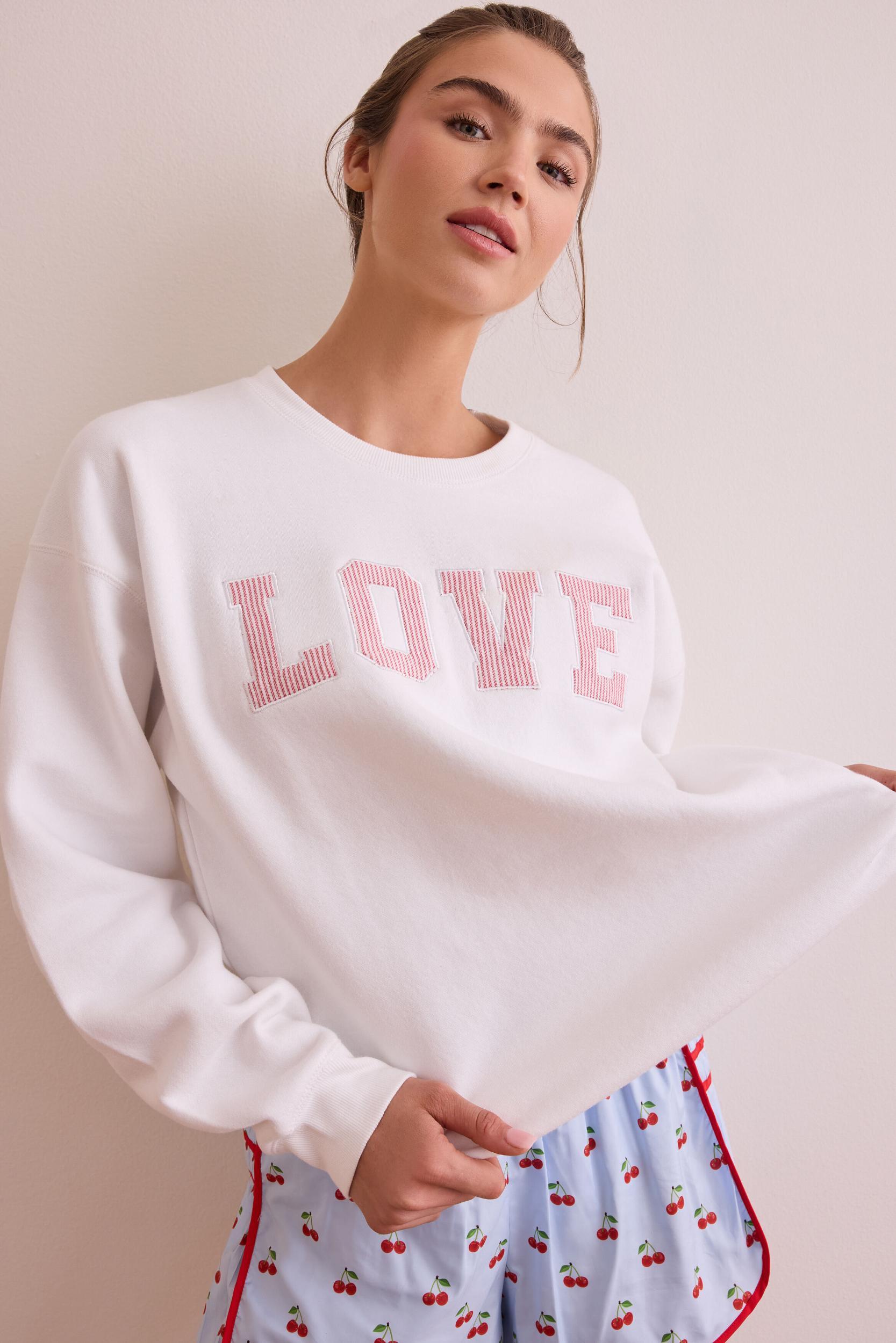 Stitched With Love Crewneck Product Image