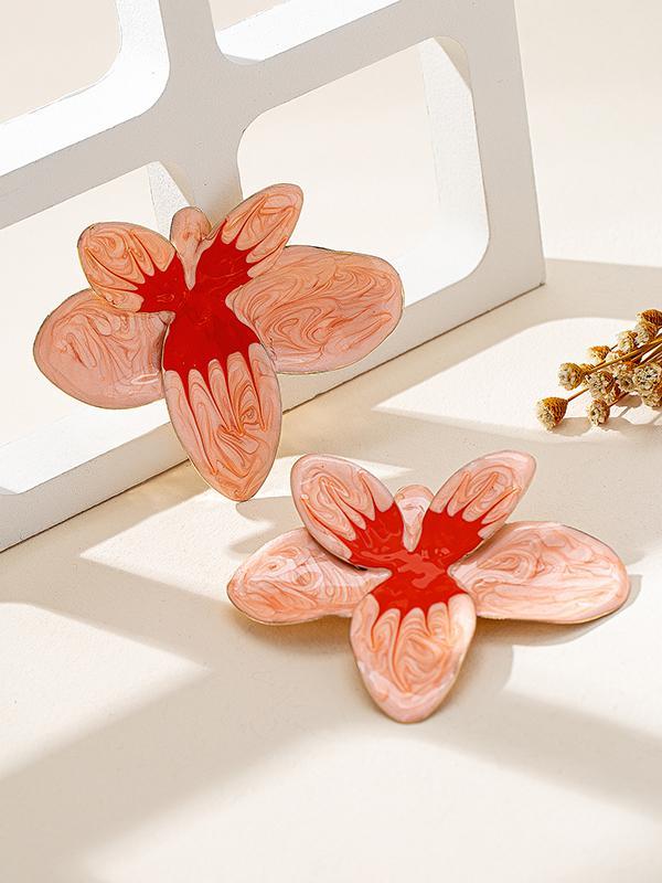 Flower Shape Drop Earrings Product Image