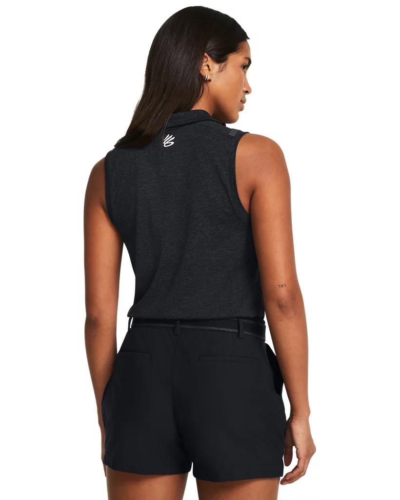 Women's Curry Splash Sleeveless Polo Product Image