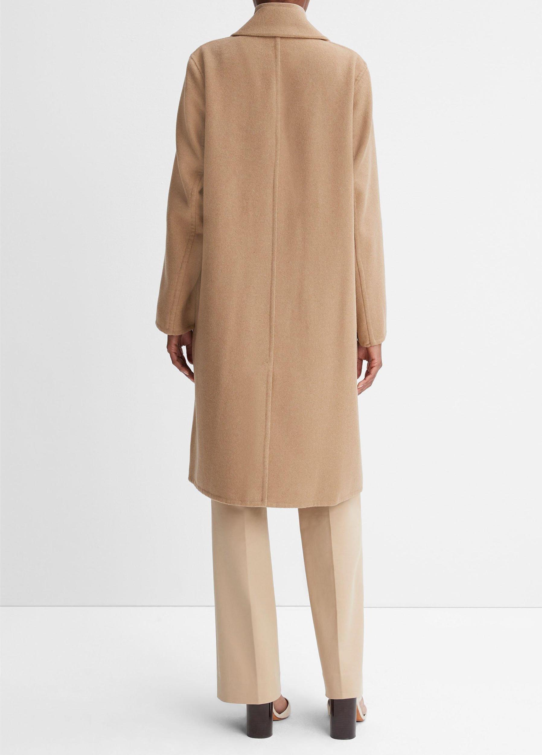 Classic Wool-Blend Straight Coat Product Image