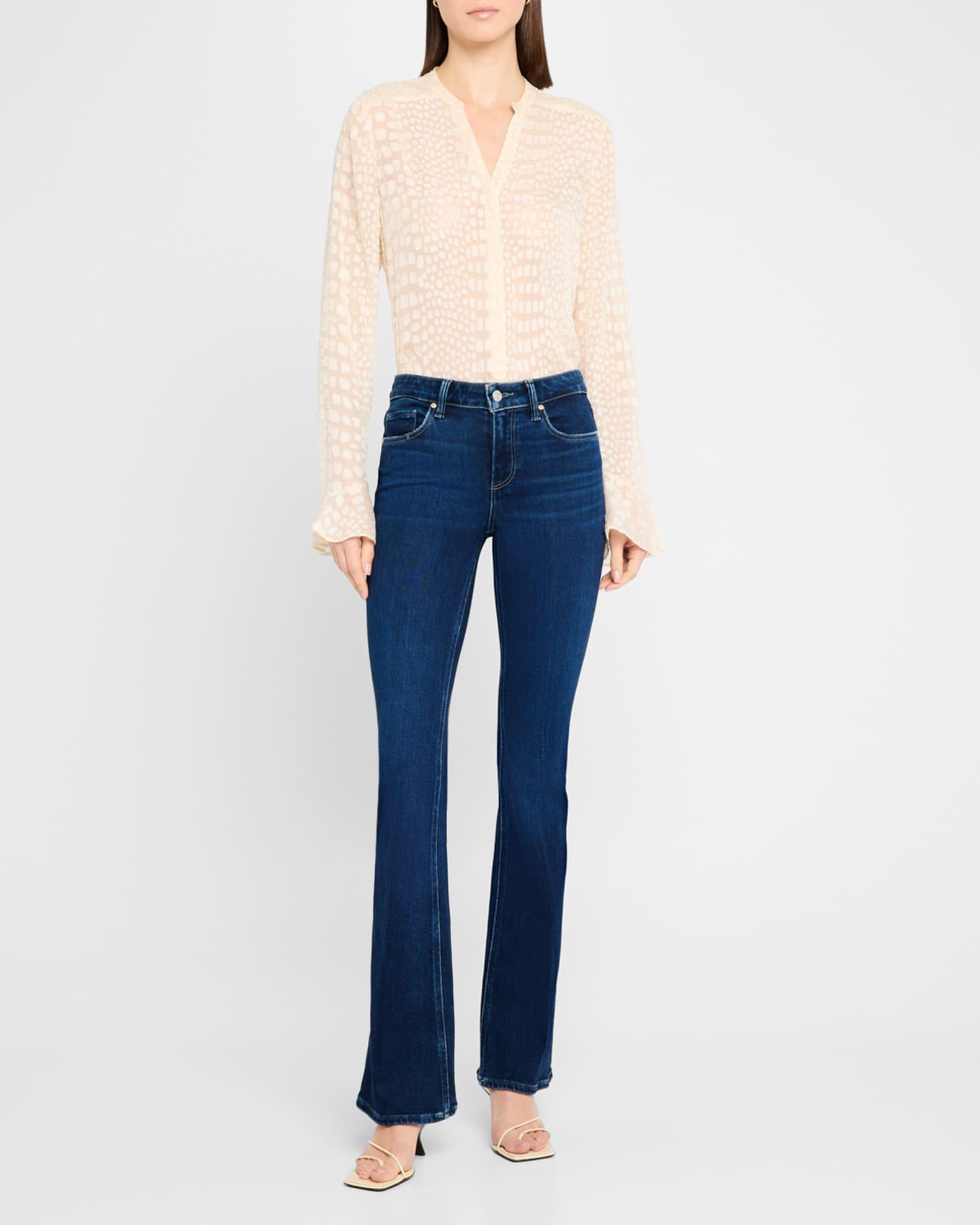 Pepita Printed Long-Sleeve Blouse Product Image