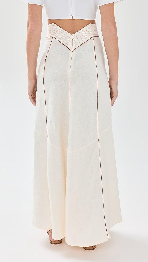 Culthera Eterno Sol White Skirt | Shopbop Product Image