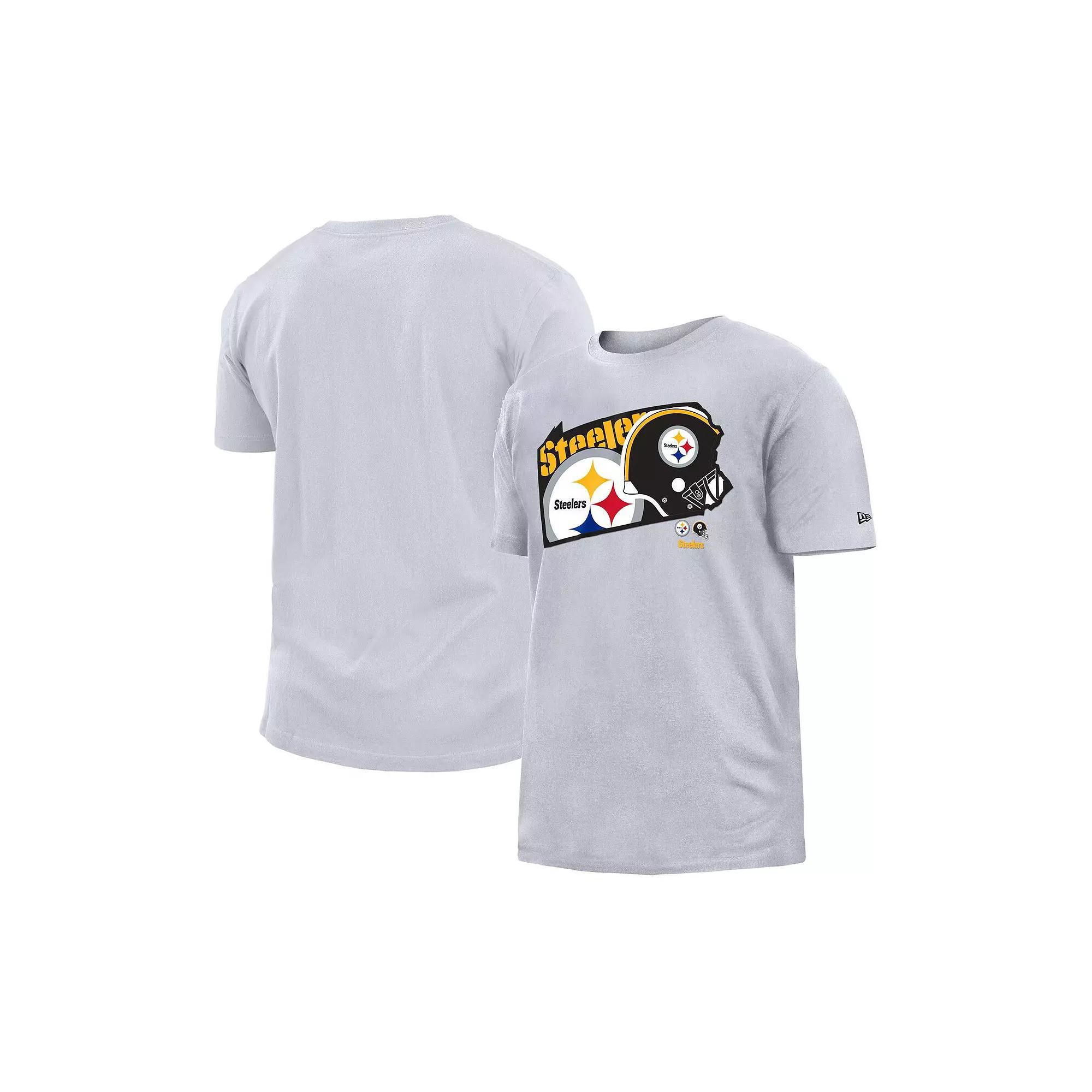 Men's New Era White Pittsburgh Steelers Gameday State T-Shirt,  Product Image