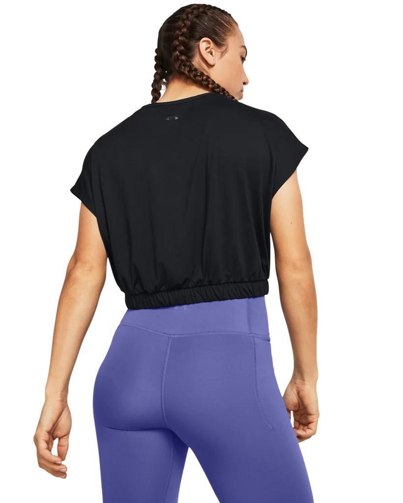 Women's UA Meridian Bubble Hem Crop Short Sleeve Product Image