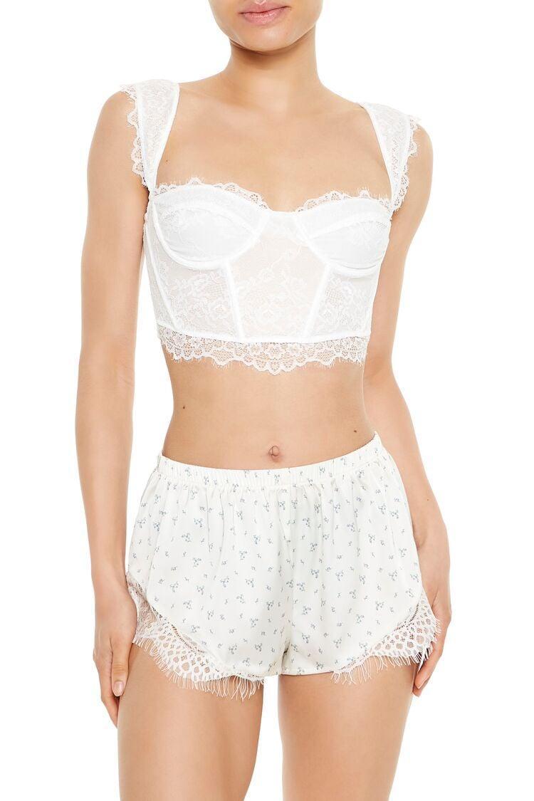 Lace Lingerie Corset Crop Top | Forever 21 Product Image