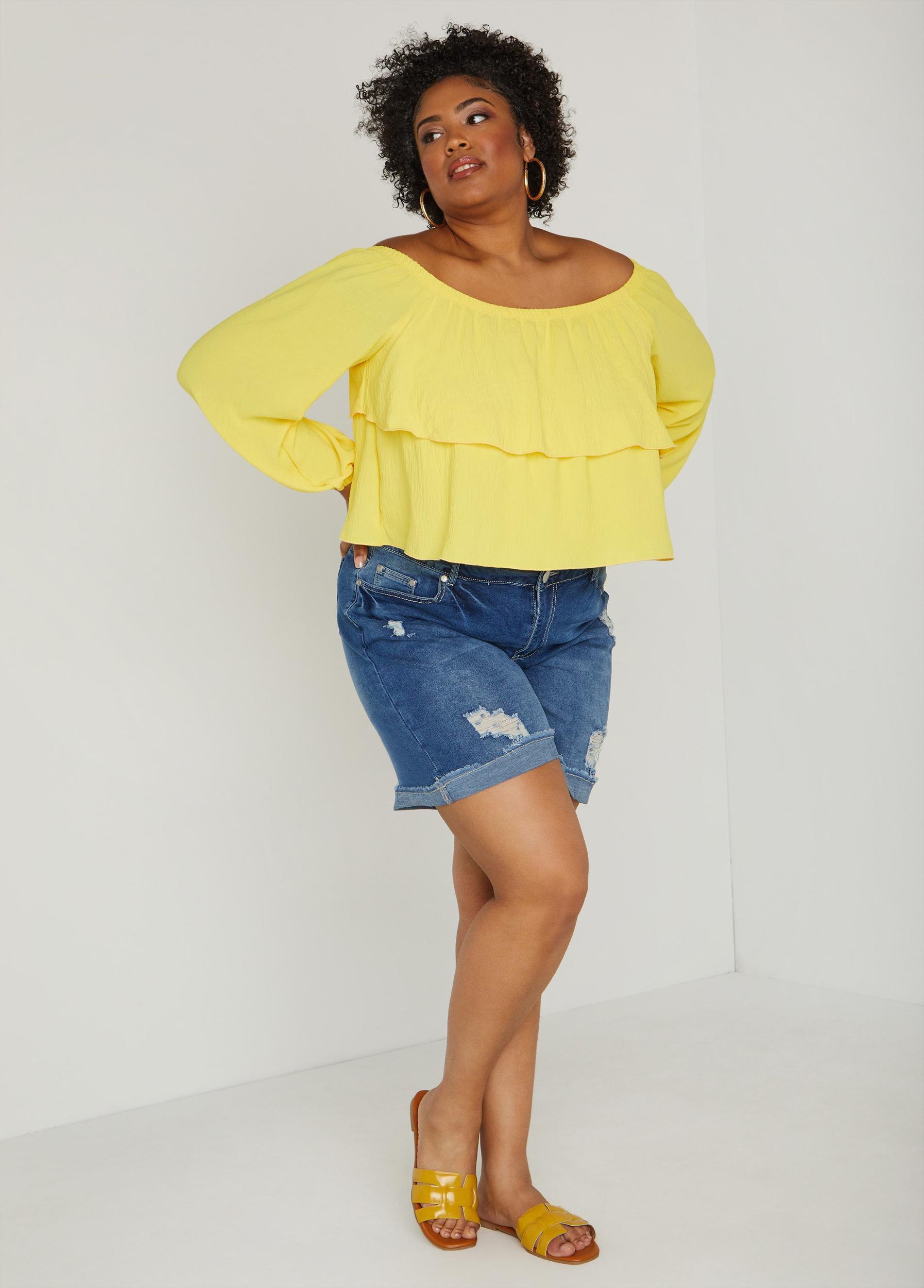 Tiered Off The Shoulder Blouse Product Image