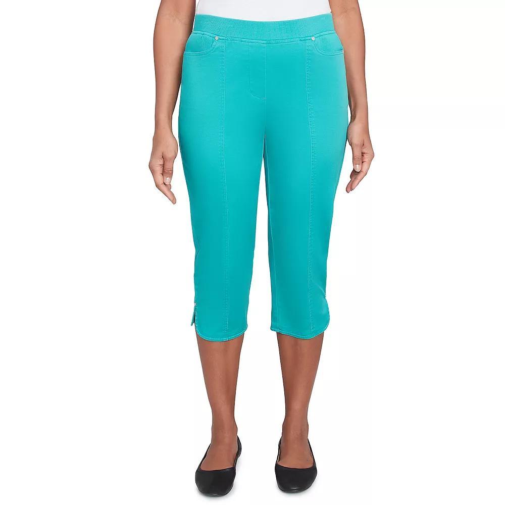 Women's Alfred Dunner Tailored Tulip Hem Capri Pants,  Product Image