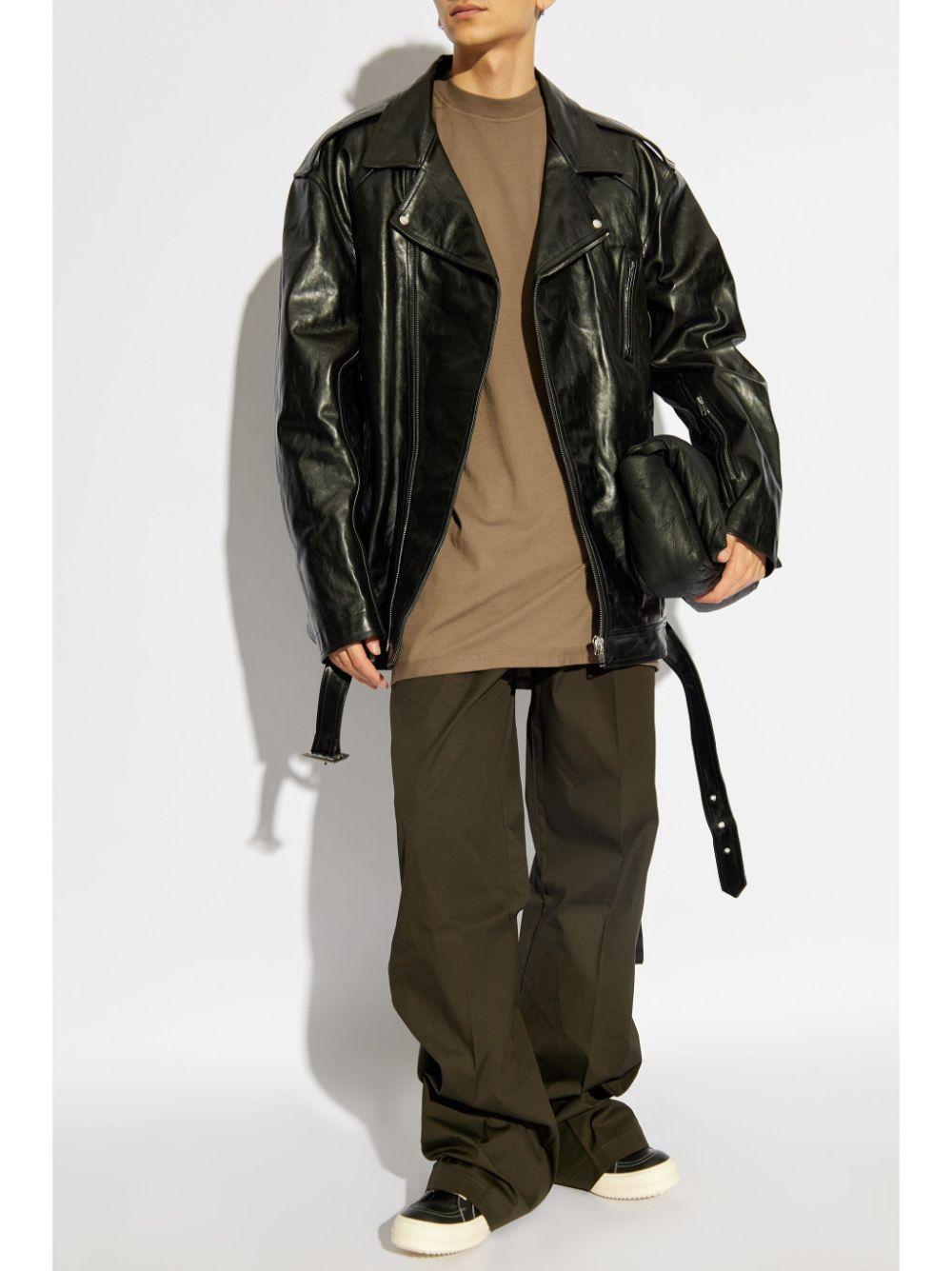 RICK OWENS Elongated Biker Jacket In Black Product Image