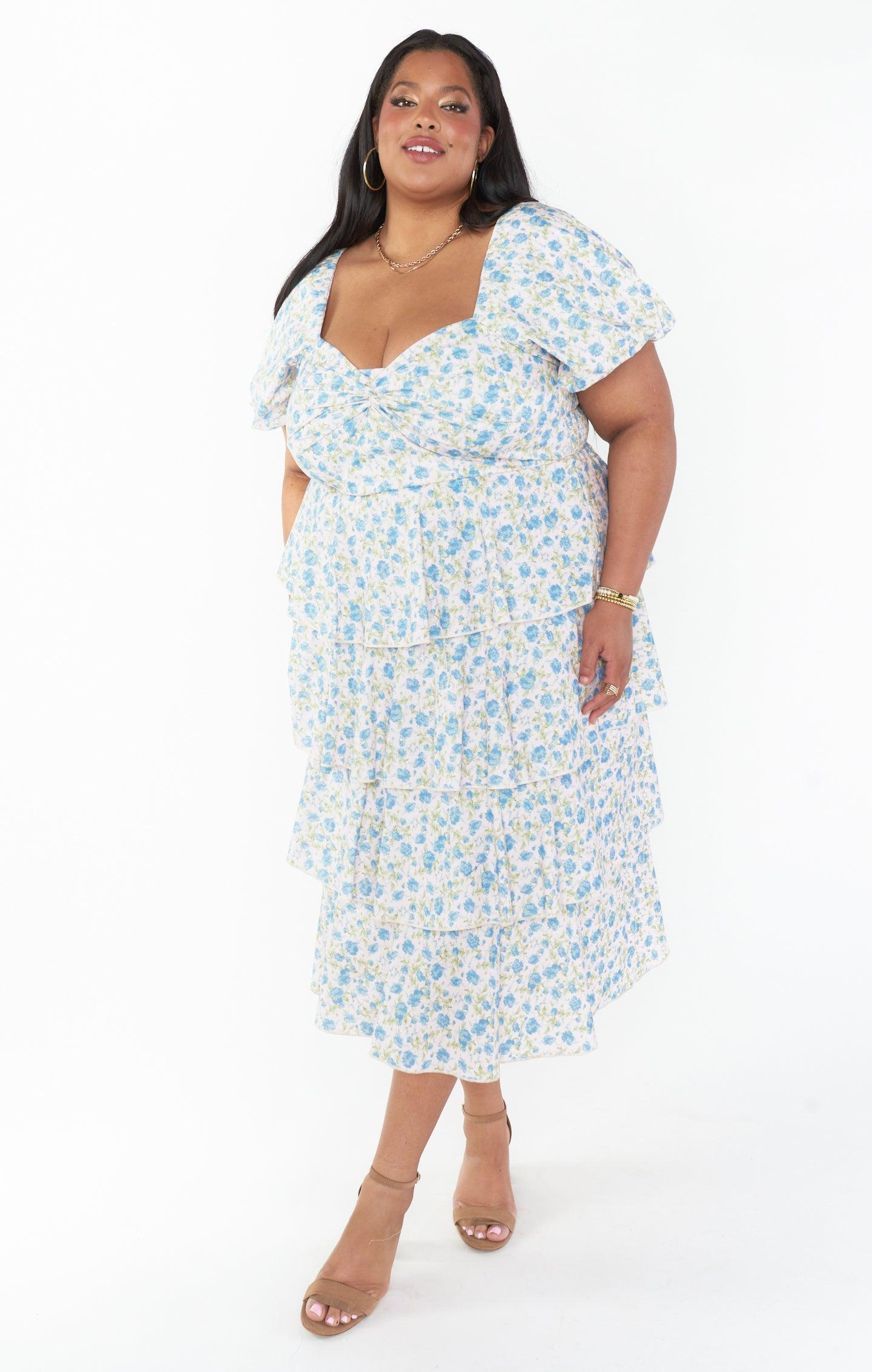 Va Va Midi Dress ~ Charming Rose Product Image