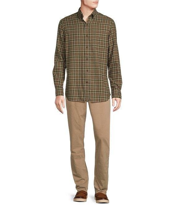 Cremieux Blue Label Washed Flannel Plaid Long Sleeve Woven Shirt Product Image