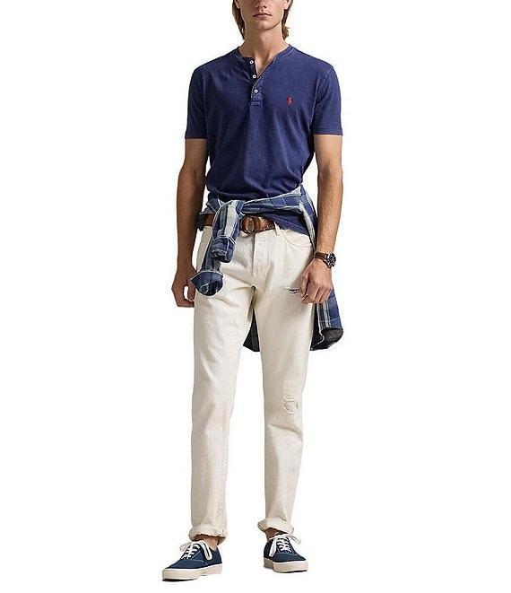 Polo Ralph Lauren Slub Jersey Short Sleeve Henley Shirt Product Image