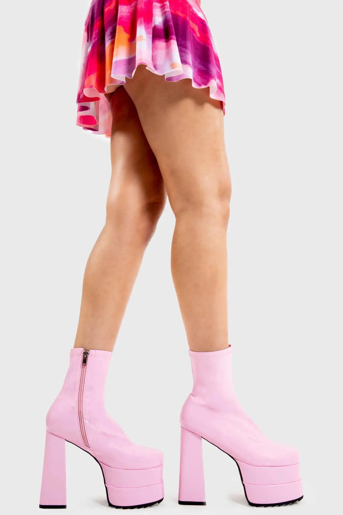 Cassette Platform Ankle Boots Product Image