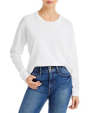 Mother The Long Sleeve Slouchy Cut Off Tee Product Image