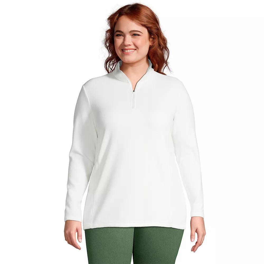 Plus Size Lands End 1/4-Zip Fleece Pullover, Womens Product Image